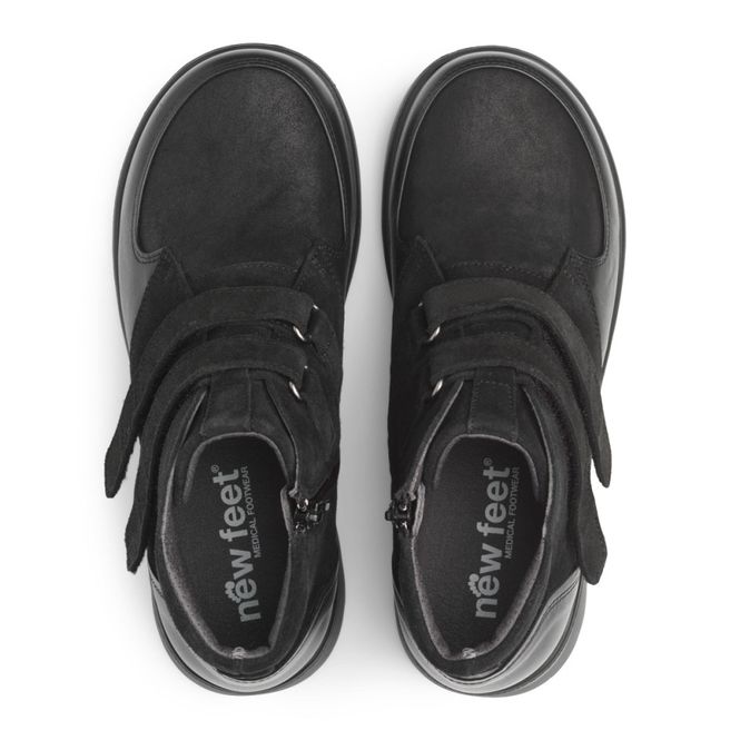 Huvudbild New Feet Känga med dragkedja & två kardborreband, ...