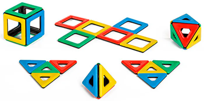 Polydron magnetic, 32 magnetiska delar
